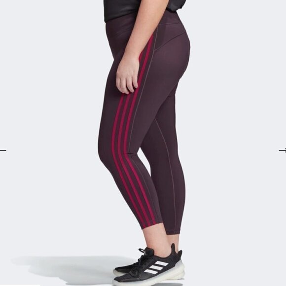 ADIDAS 3-STRIPES 7/8 TIGHTS LEGGINGS 2X - Picture 2 of 8